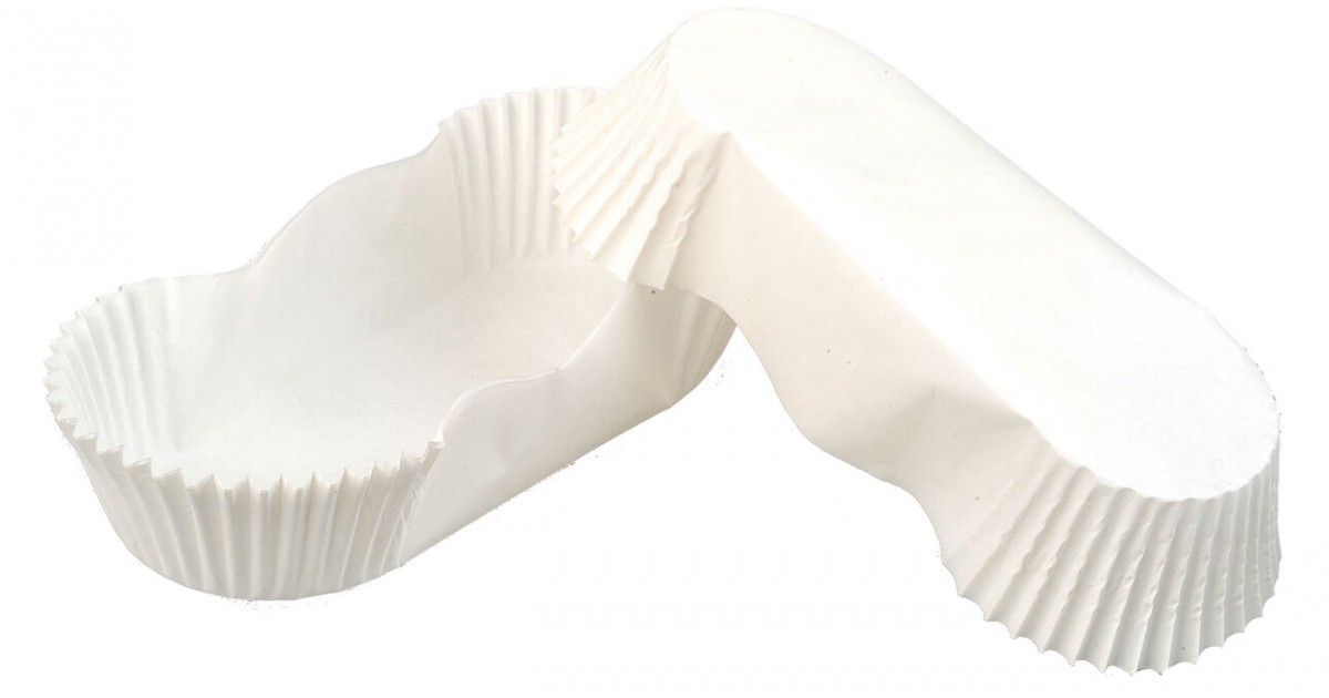Caissettes cuisine en papier blanches (x100) Nordia