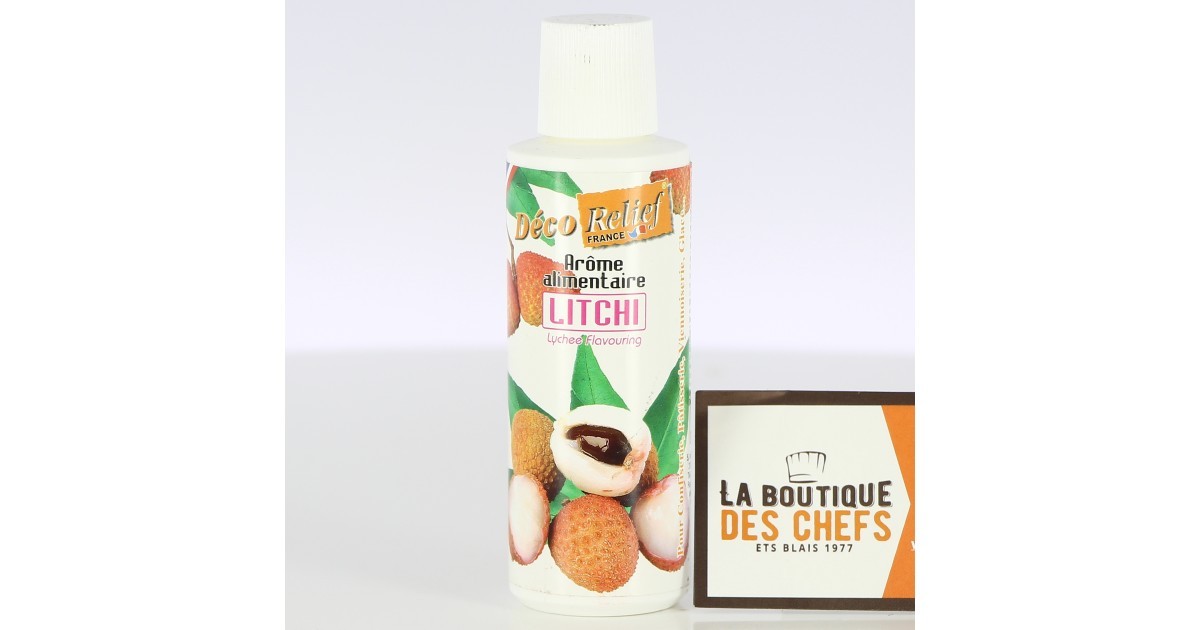 Arôme alimentaire naturel Litchi + Stylo de glaçage noir - La Poste