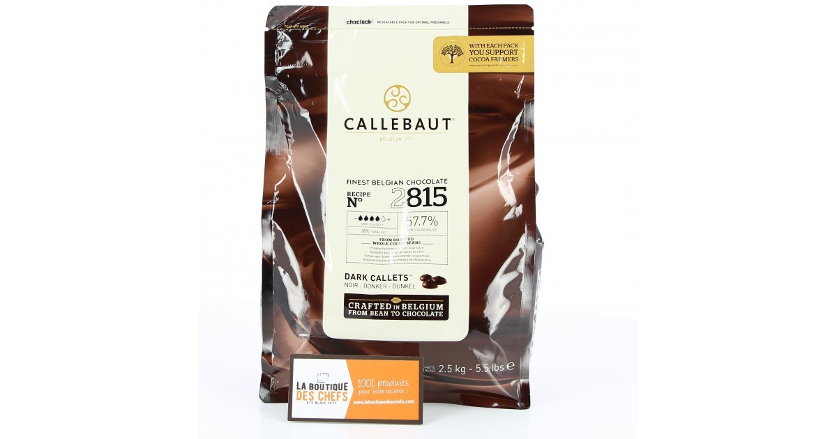 Pistole de chocolat - Callebaut - 250g - Ls et Compagnie