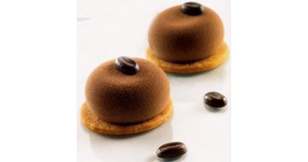 Moule silicone souple 15 mini desserts ronds 4 cm - Silikomart
