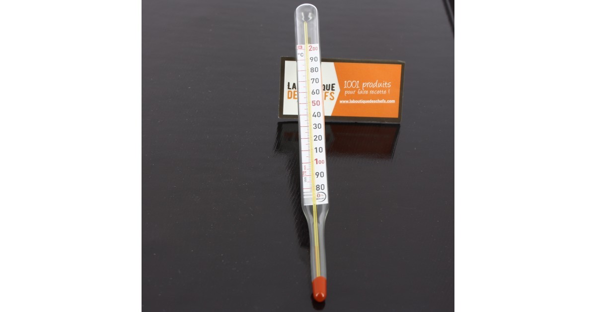 Thermomètre Confiseur Inox +80/+200°C - Thermomètres de Cuisine  Professionnels - La Toque d'Or