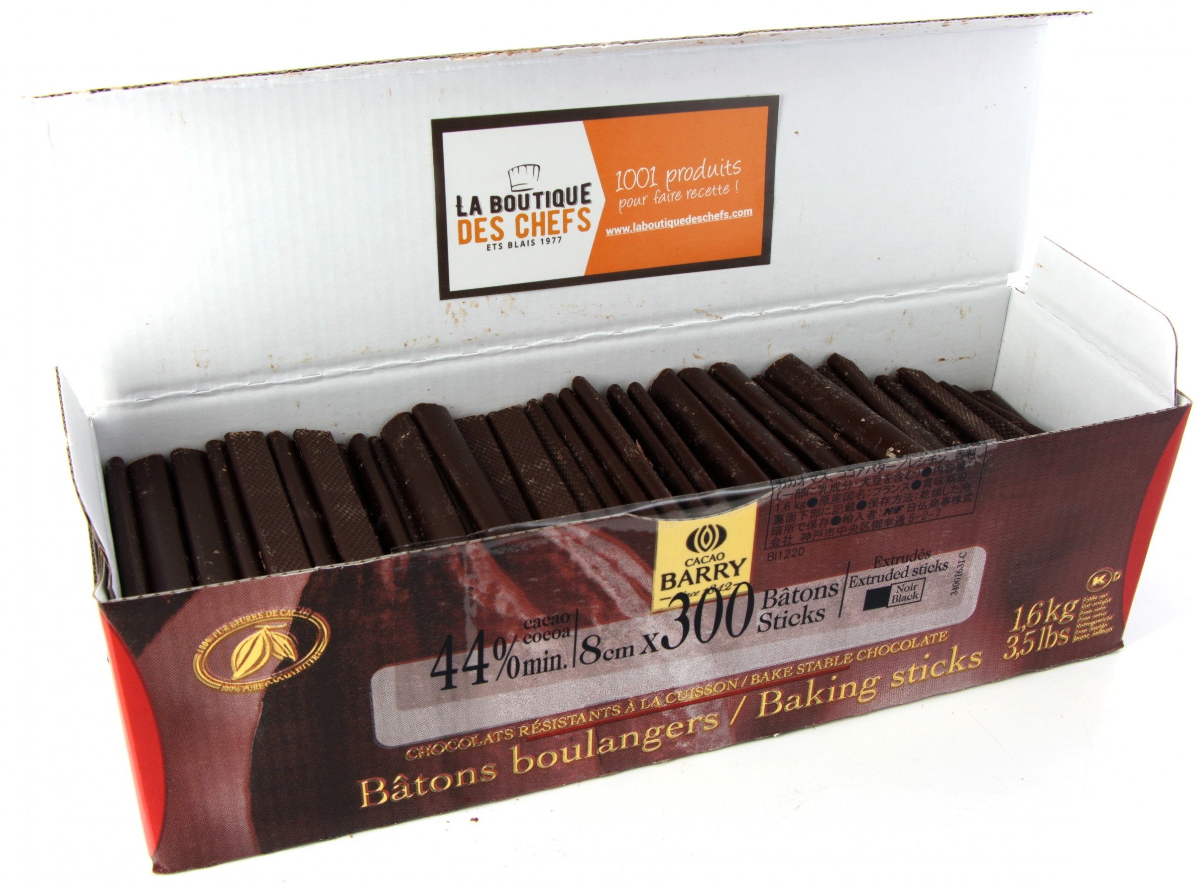 Bâton Boulanger Chocolat pour Pain au Chocolat x500 Weiss -  , Achat, Vente