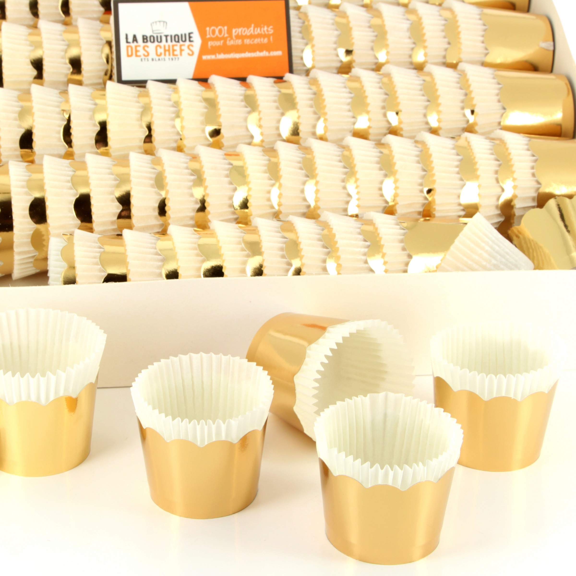 Caissettes Cupcakes Violettes 4,9x3,8x7,5cm (500 Unités)