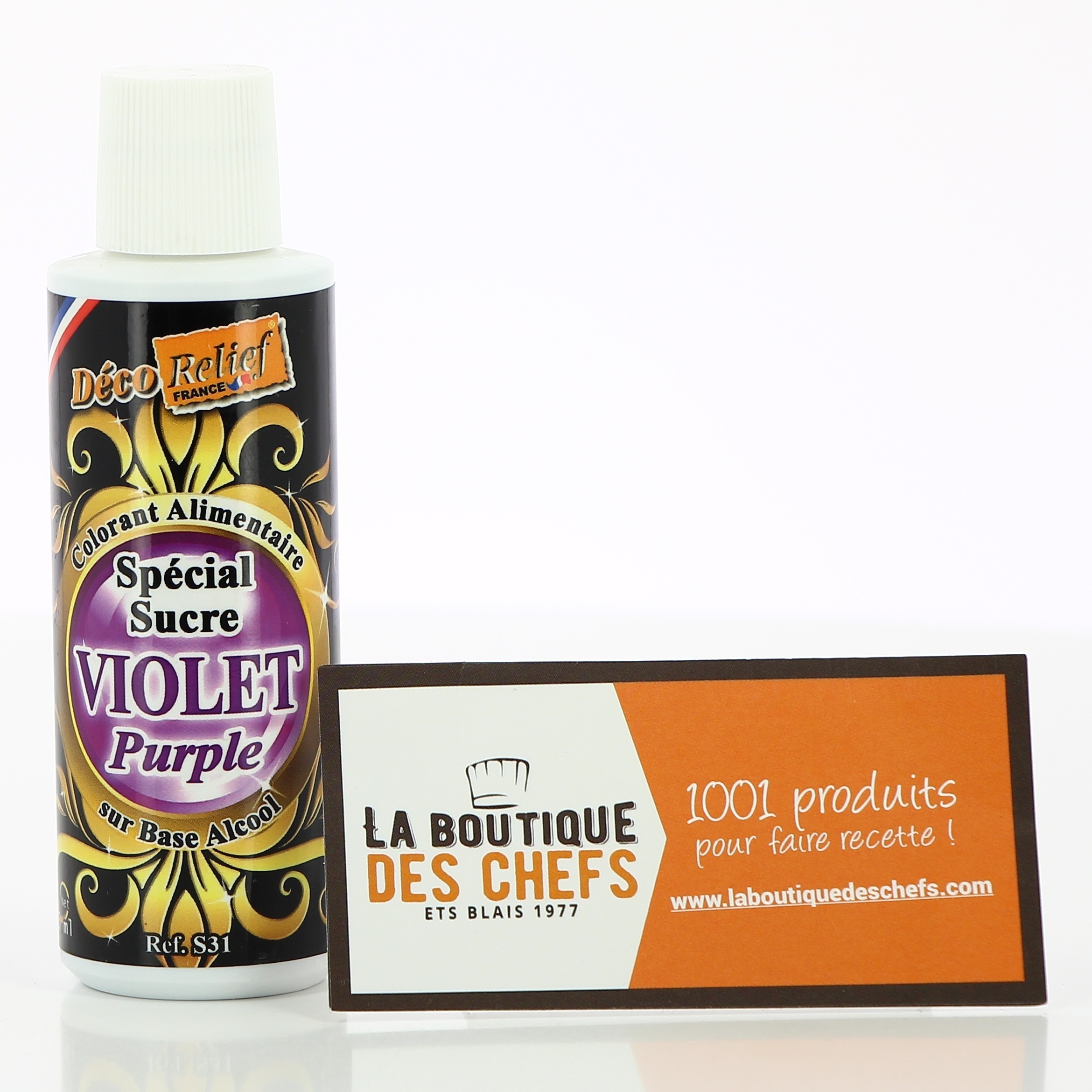 Colorant alimentaire liquide Violet 115ml - Sélectarôme - MaSpatule