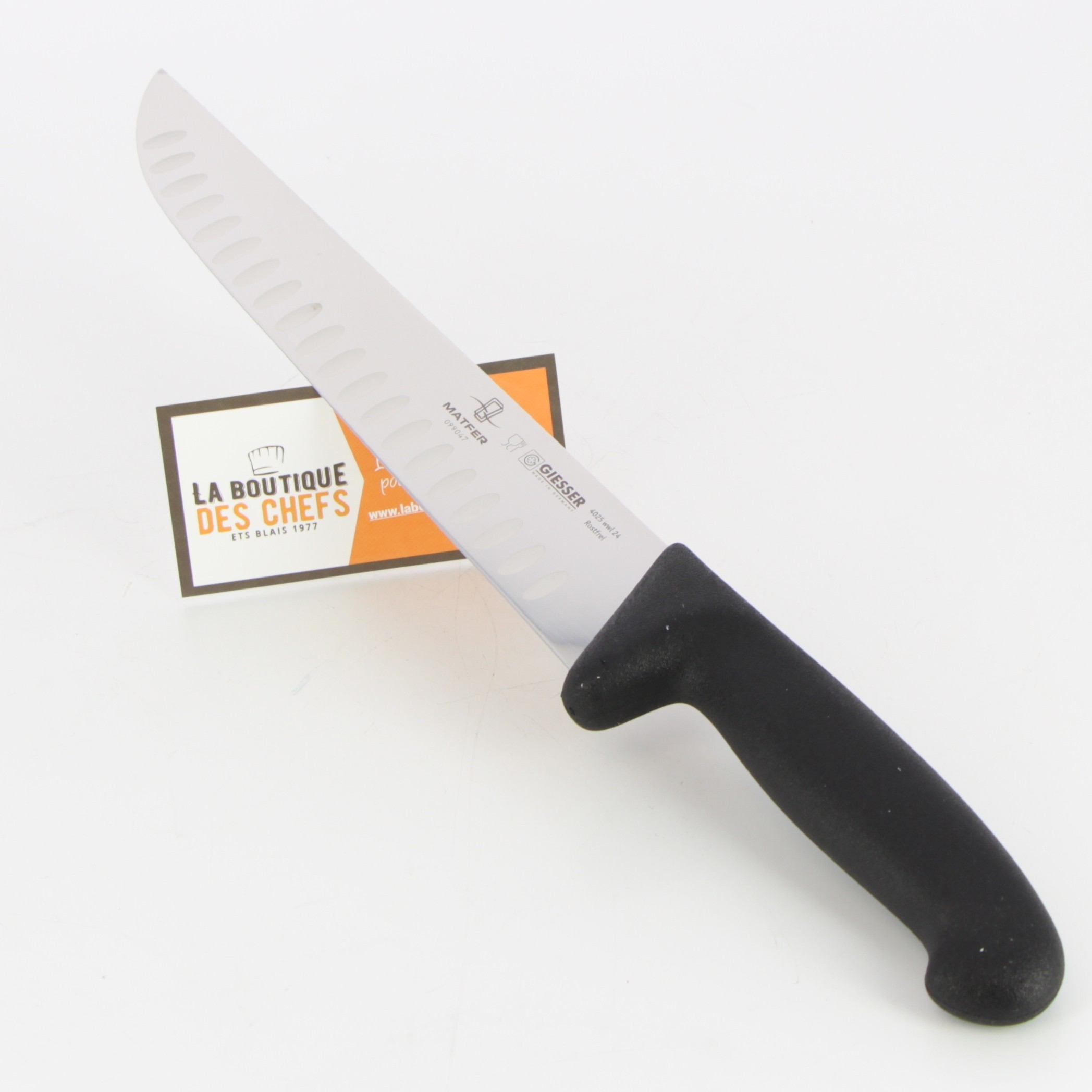 Couteau inox de boucher (L)255 mm, lame ultra tranchante VICTORINOX