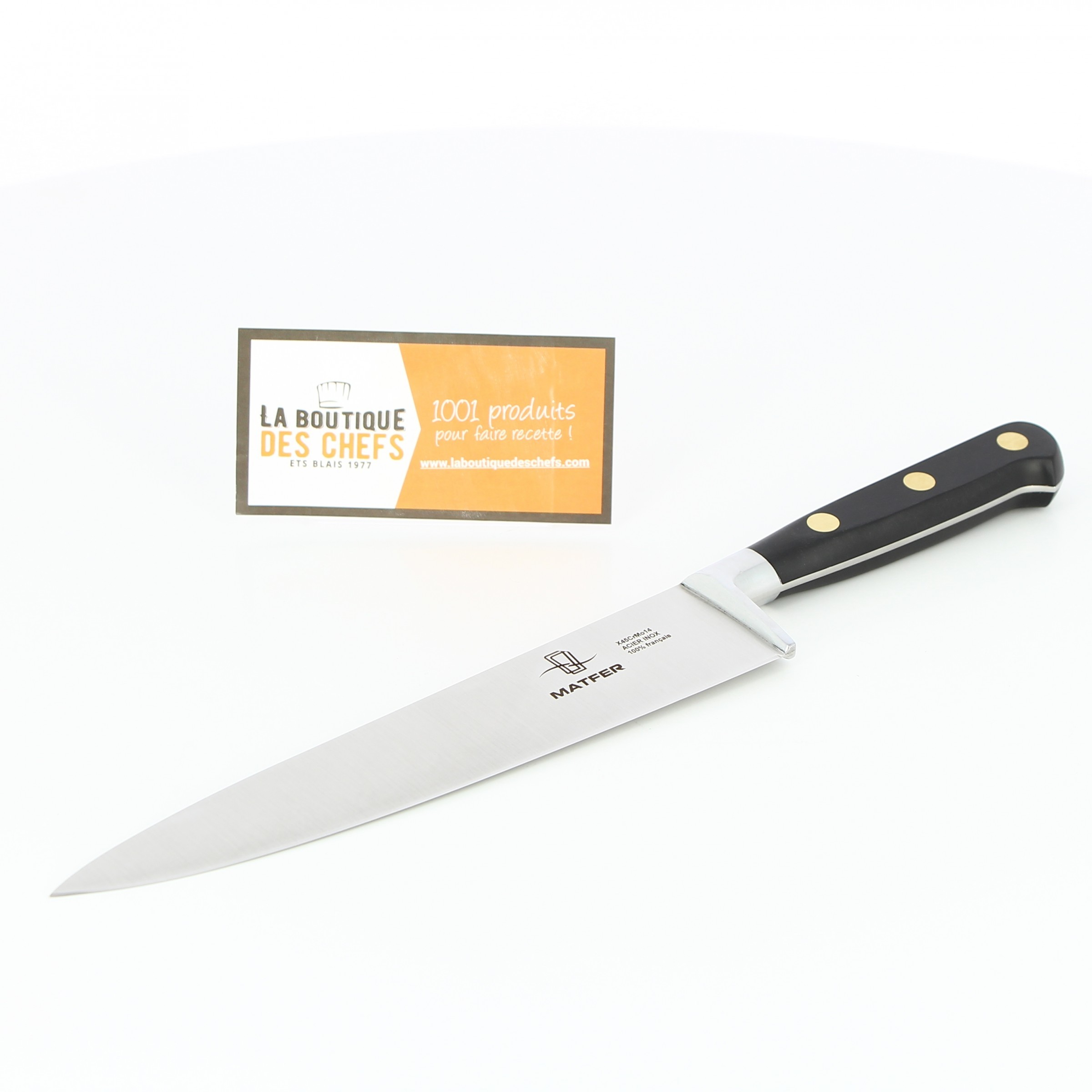 Couteau de chef forgée ou couteau de tour 20 cm Matfer. - Matfer-Bourgeat