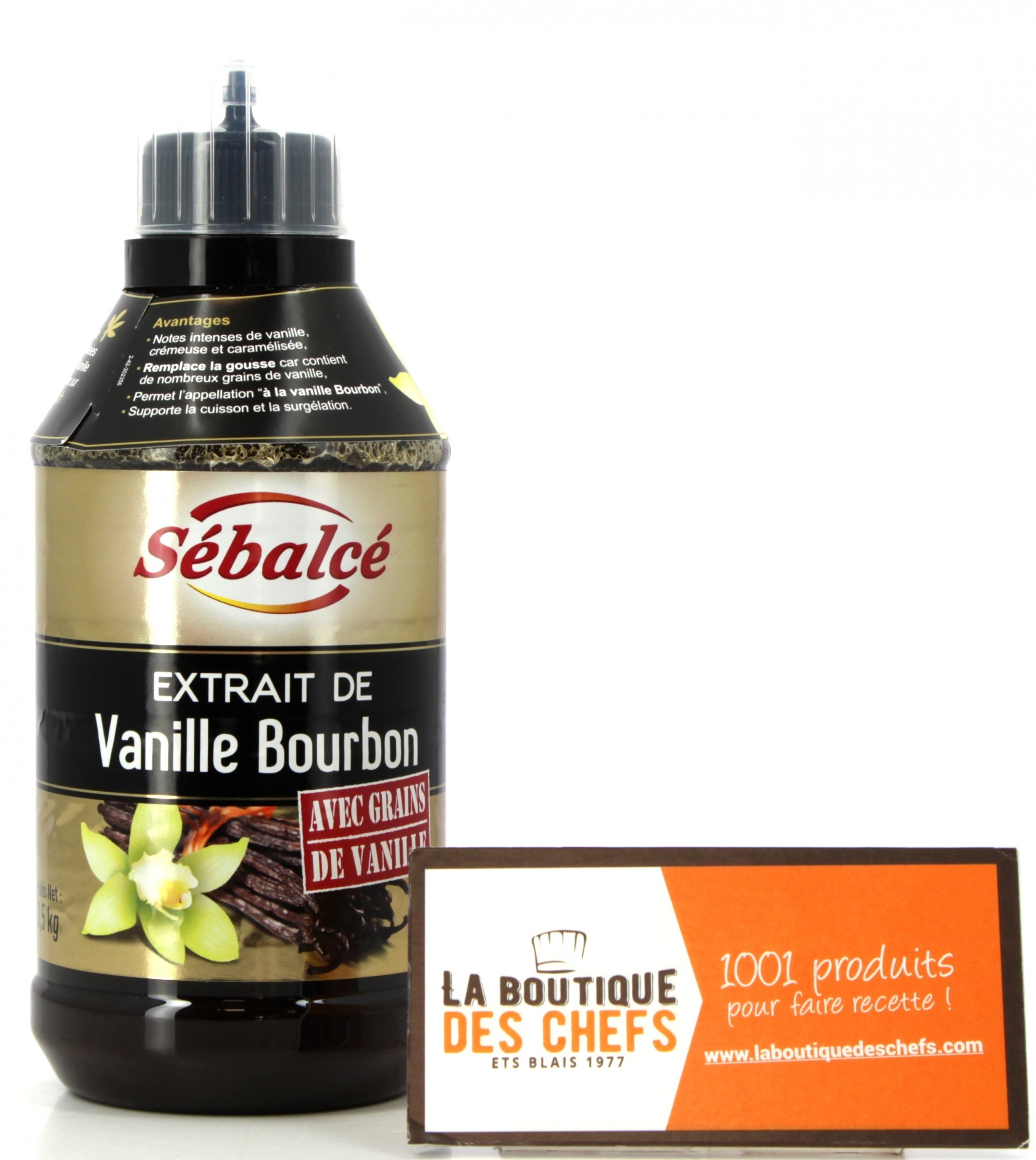 Extrait de Vanille Bourbon avec Grains 500 g - NVANGRA