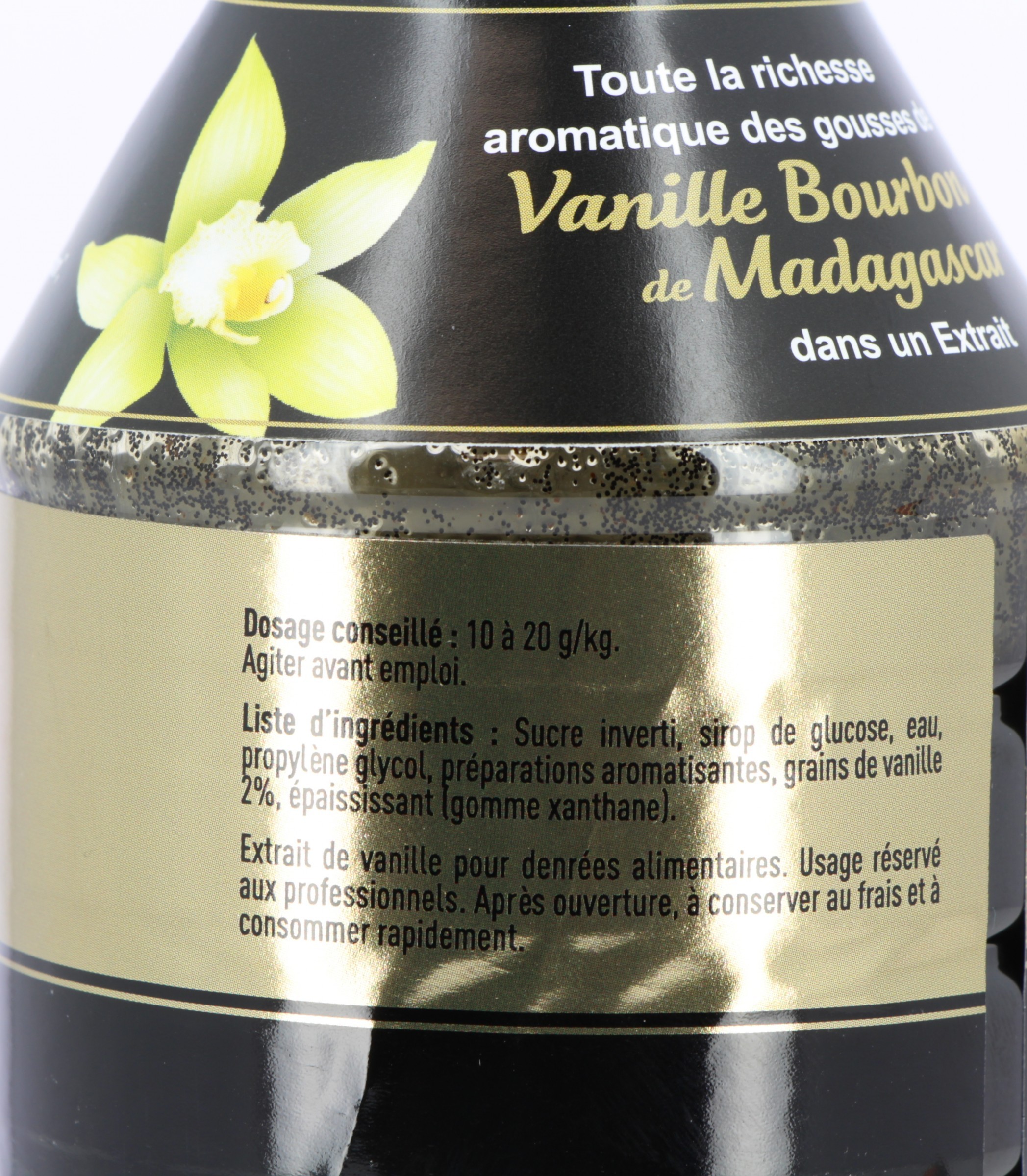 Extrait de Vanille Bourbon de Madagascar avec Grains 0.5KG - SEBALCE