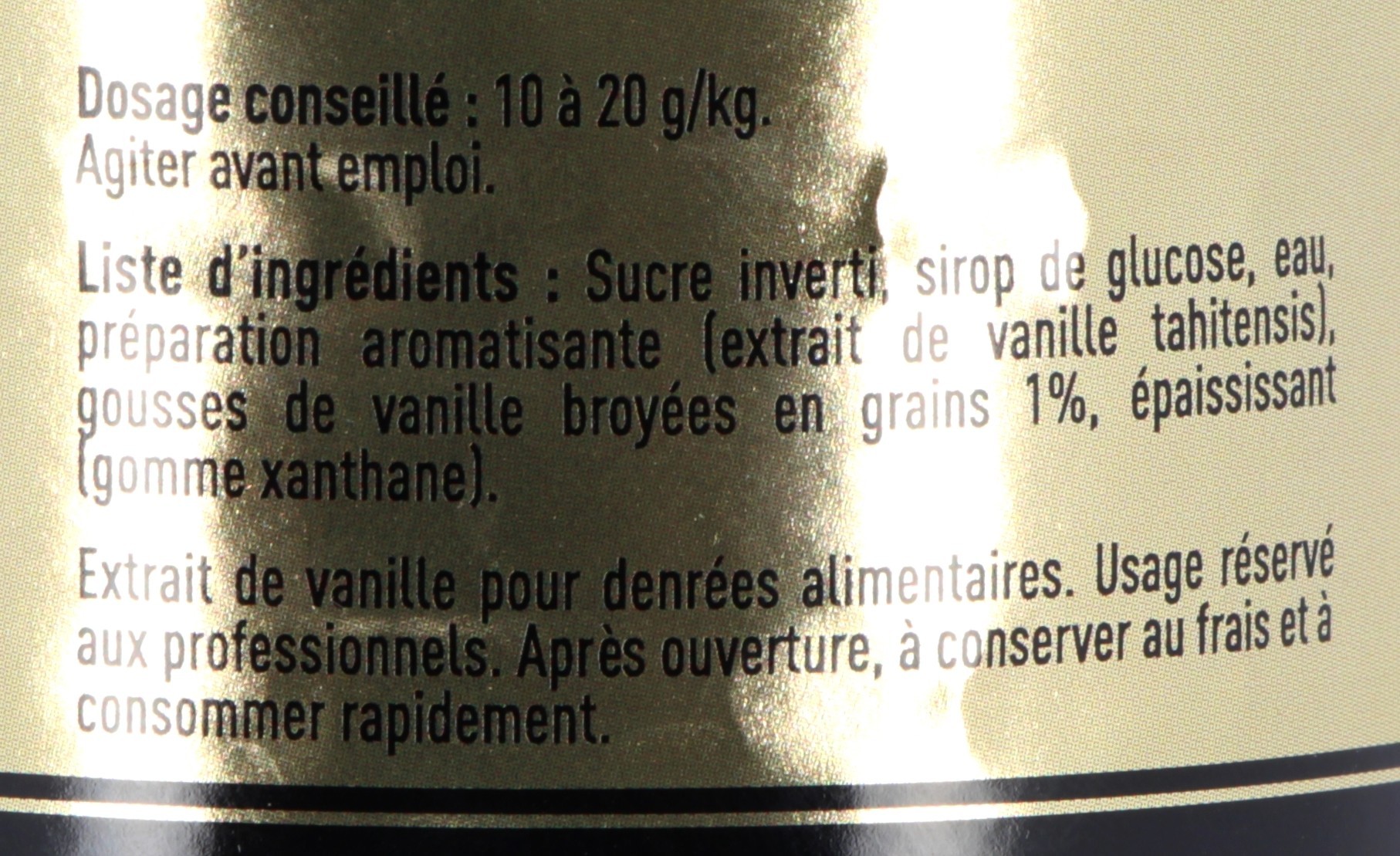 Extrait de vanille Tahitensis avec grains 1/2 litre - PROVA