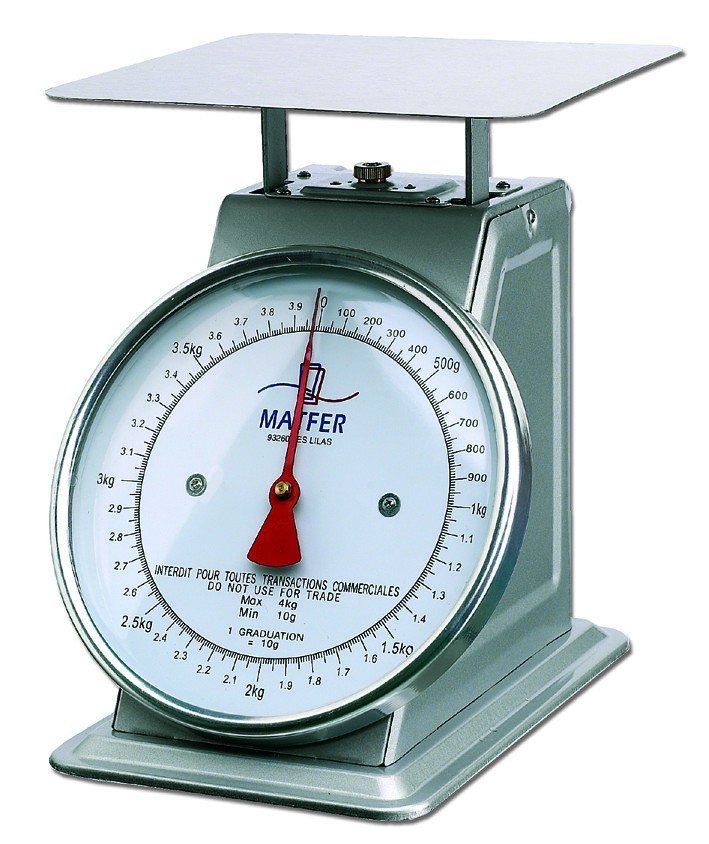 Balance mécanique de cuisine professionnelle à cadran. 50 kg