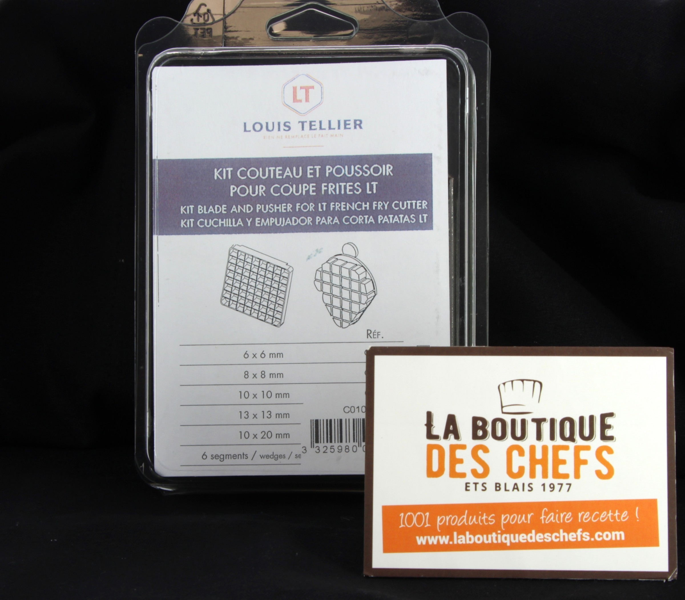 Coupe Frites Professionnel Poussoir 10 mm - Tellier Pas Cher