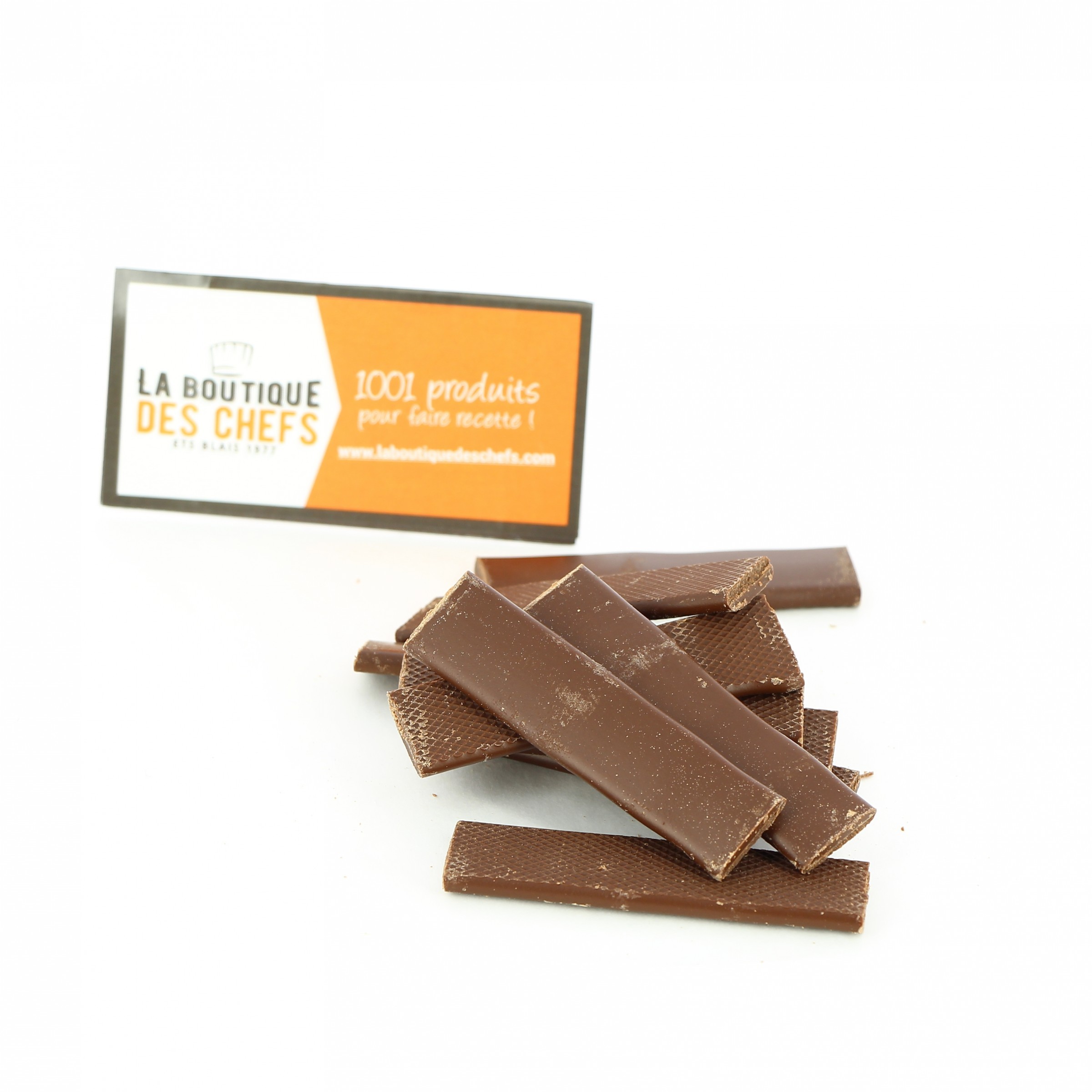 Maxi bâtons de chocolat au lait - 7.8 cm par 2 cm - Cacao Barry