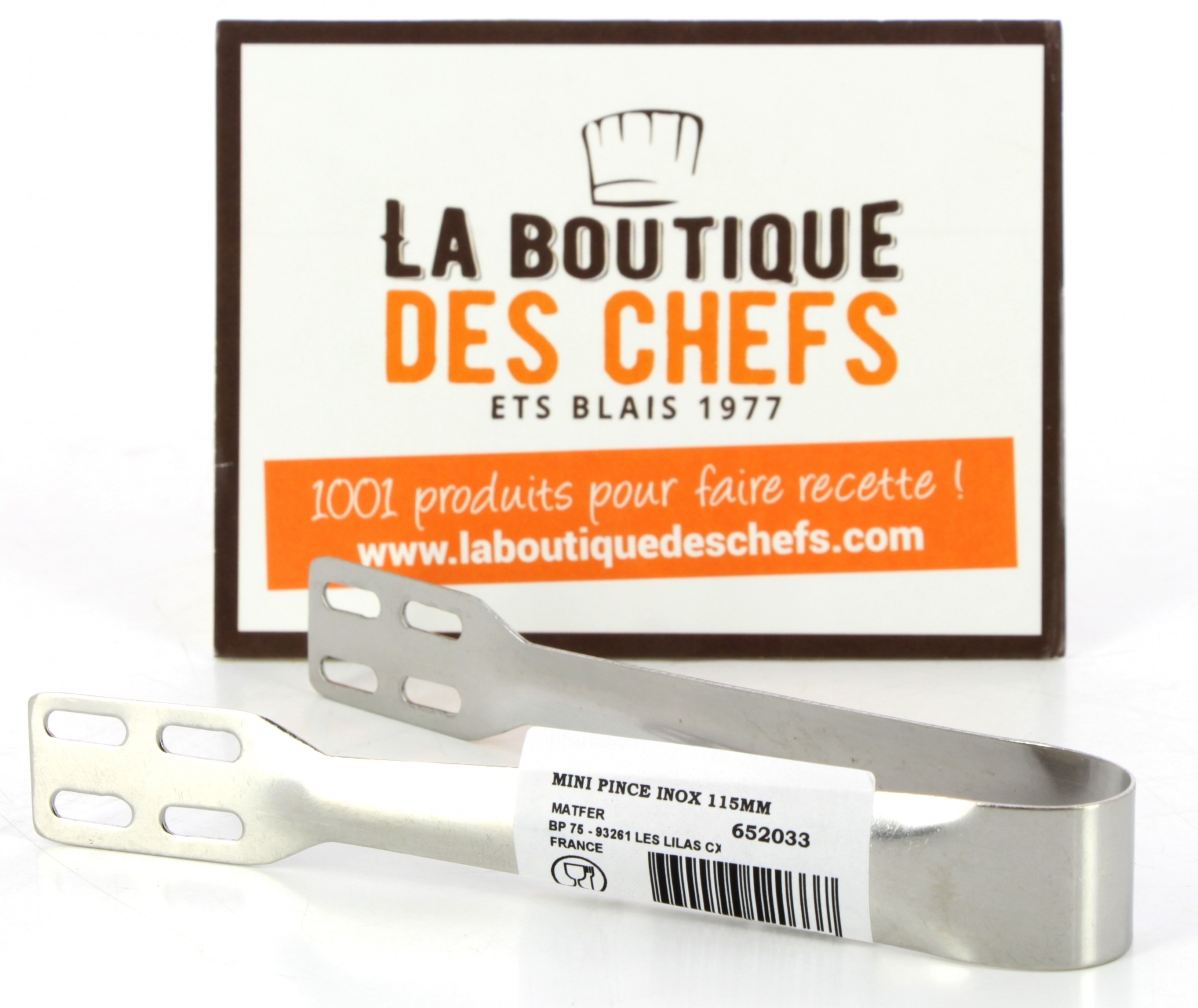 Pince plat chaud inox - Ustensiles pour le four