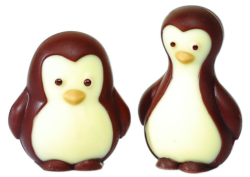Moule à chocolat 4 pingouins 275 mm x 135 mm - Matfer-Bourgeat