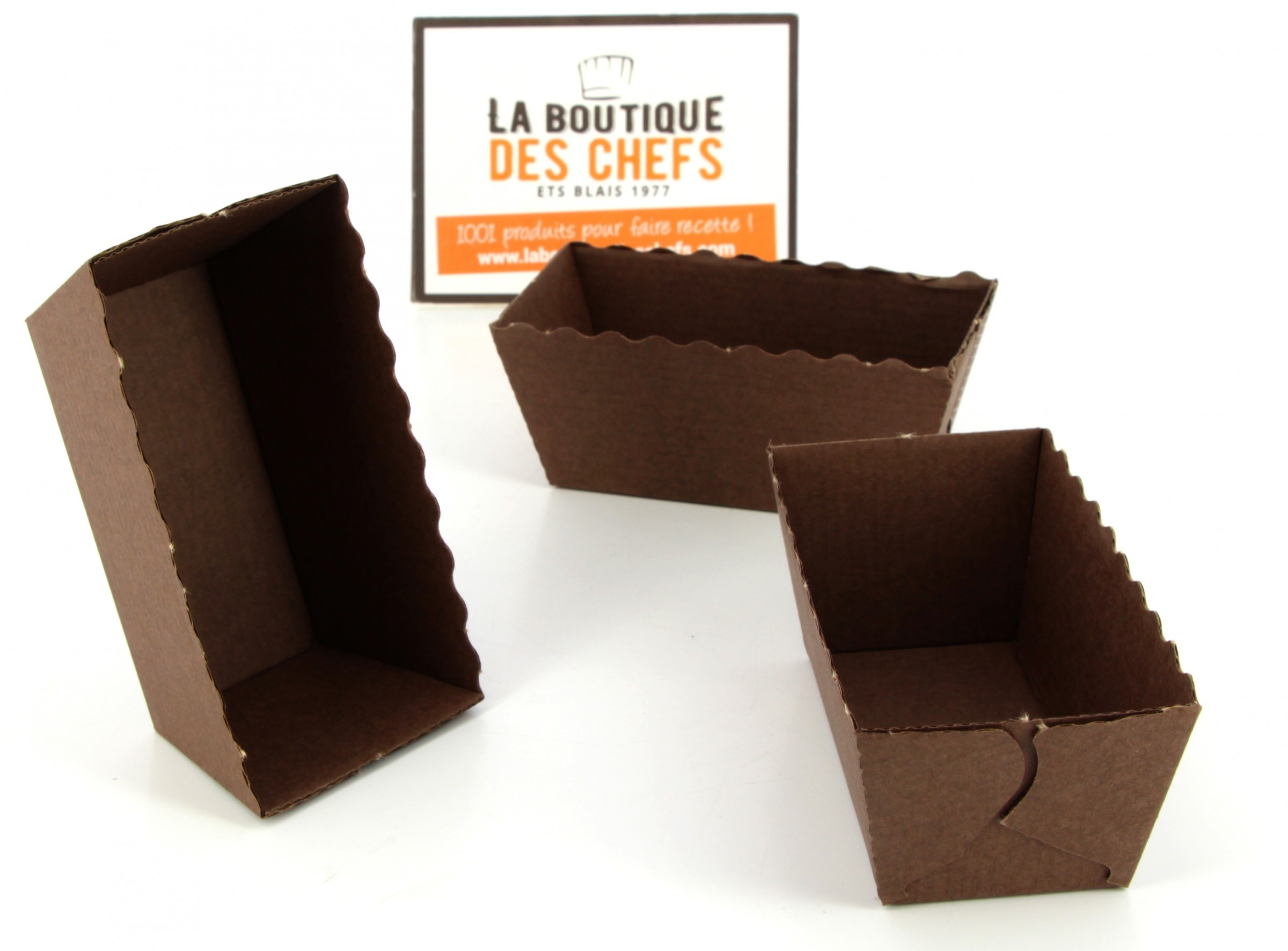 Moules rectangle carton OPTIMA pour Mini Cakes 10 cm
