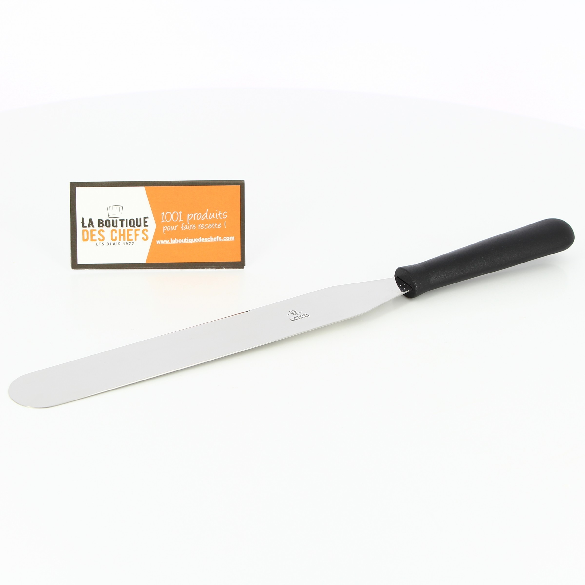 Palette ou spatule plate massive de cuisine en inox Matfer