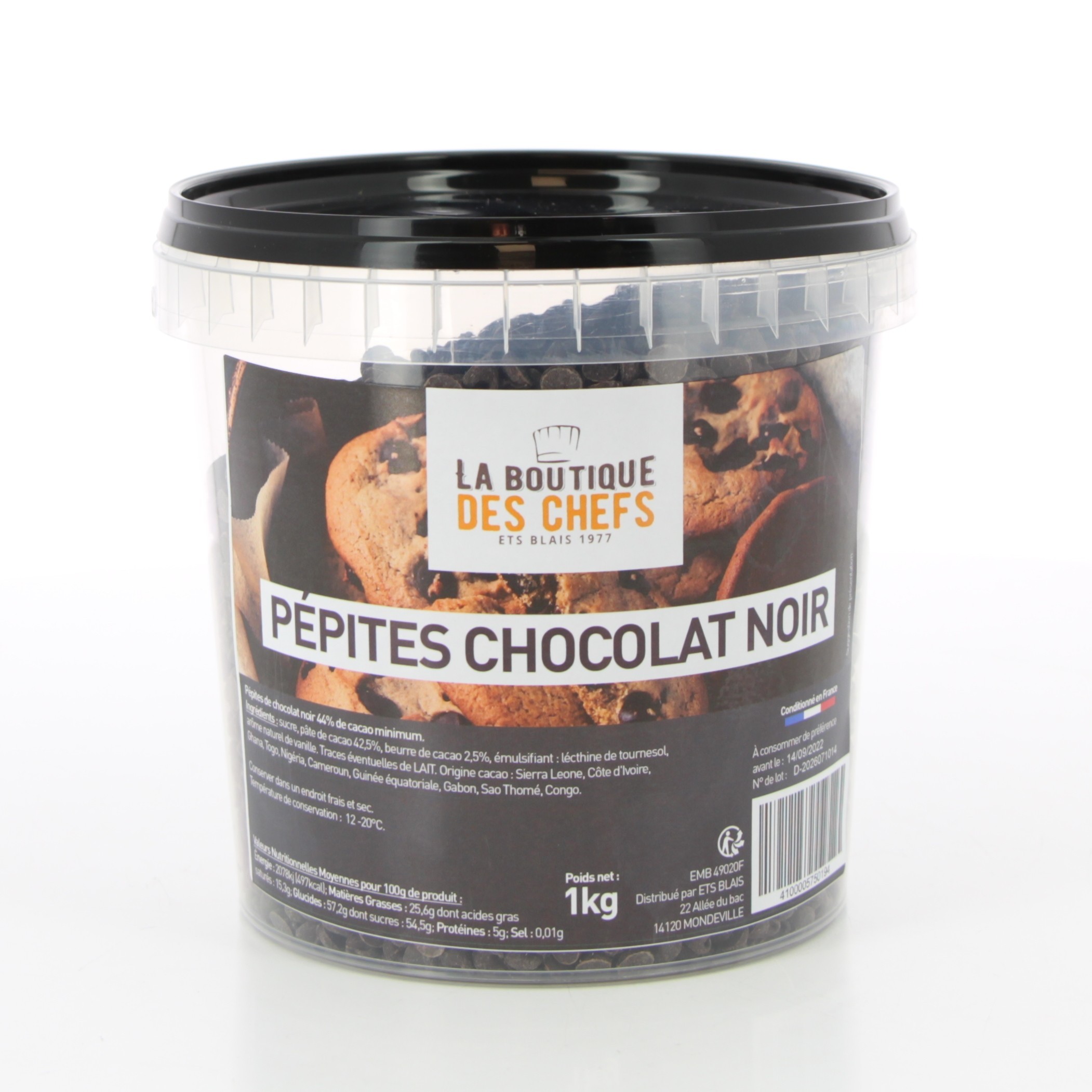 Pépites de chocolat noir 60% - 1kg