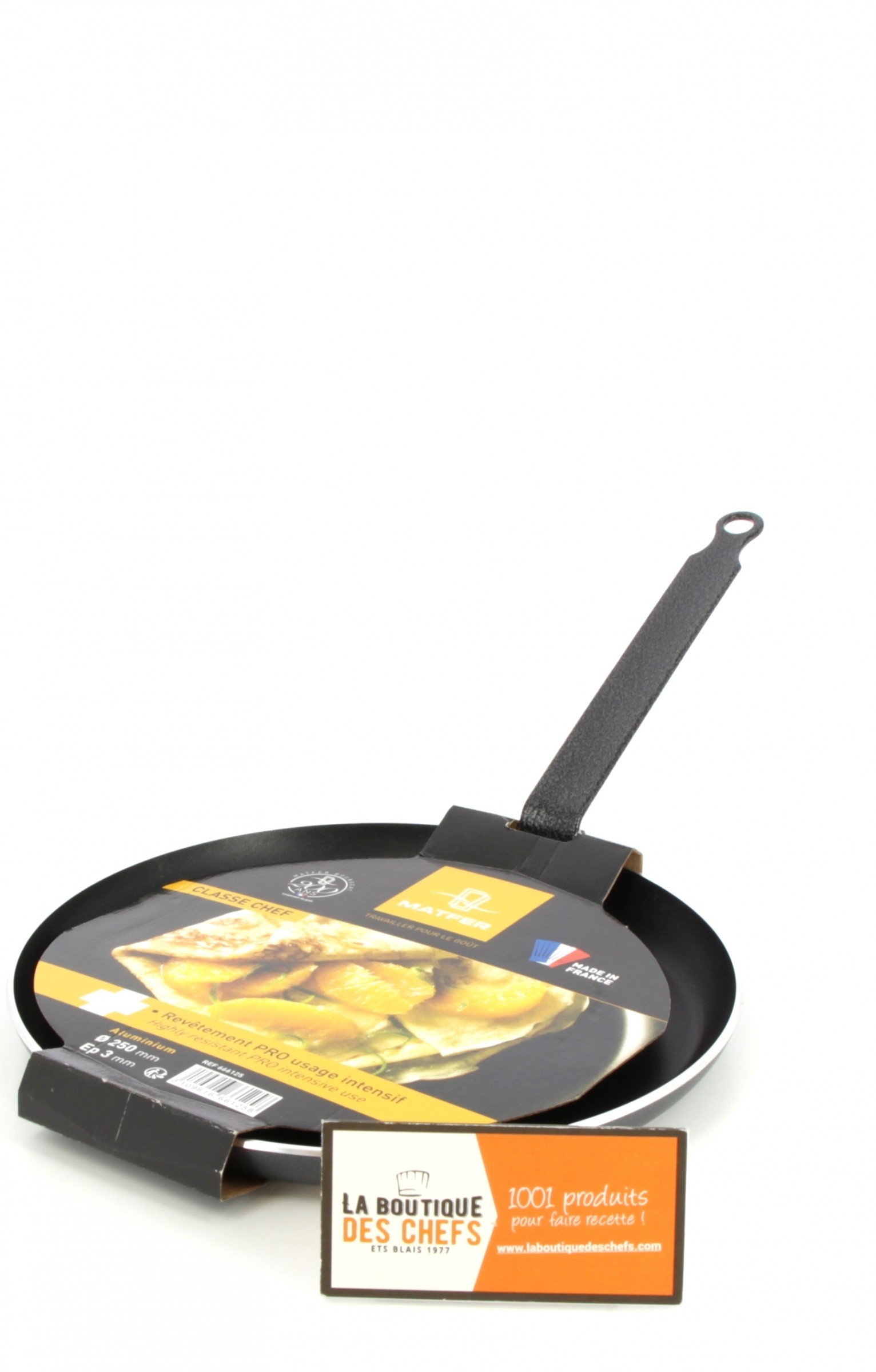 Poêle à crêpes / pancake ronde en acier - Matfer-Bourgeat