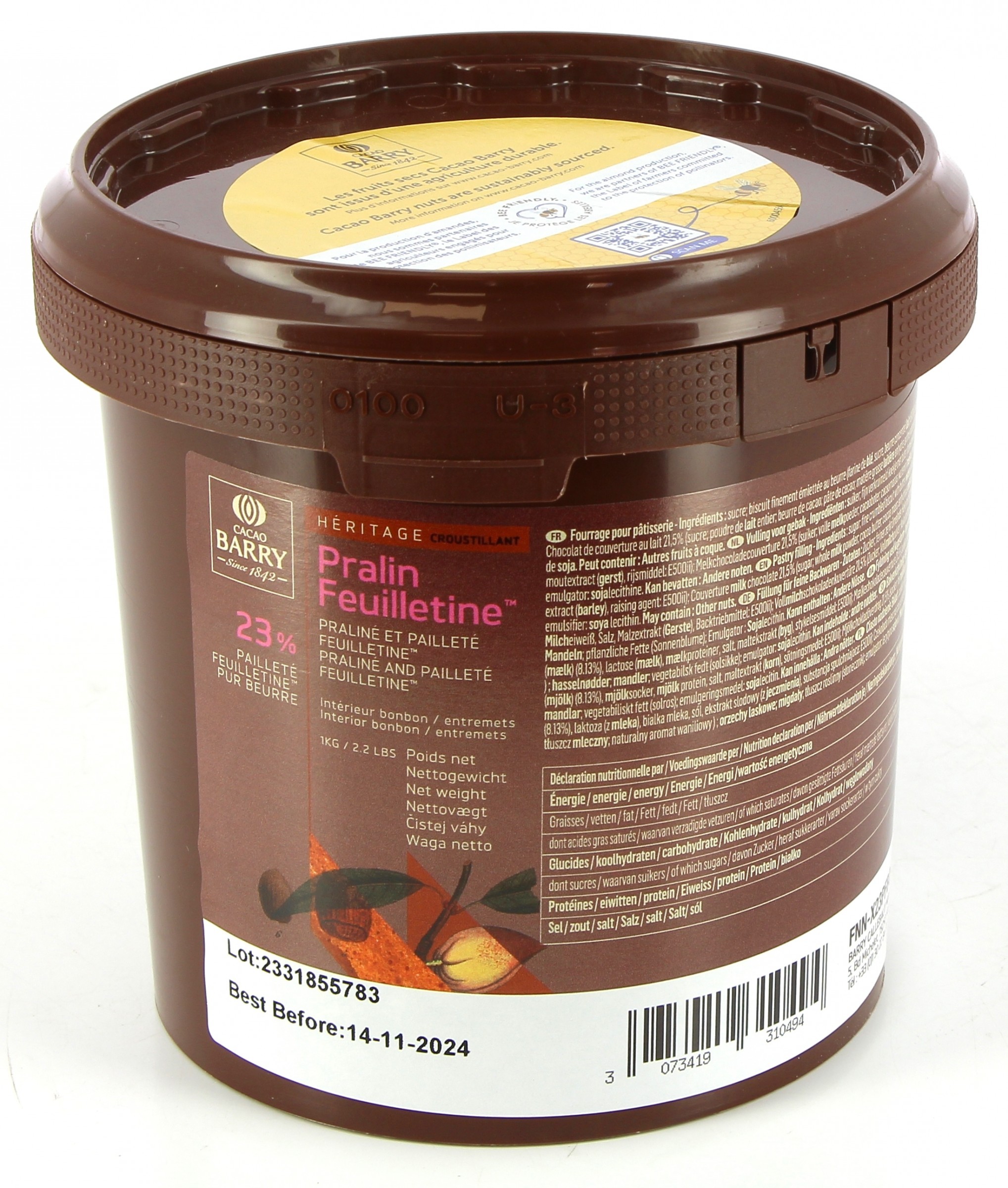 Pralin Feuilletine par 1 kg - Cacao Barry