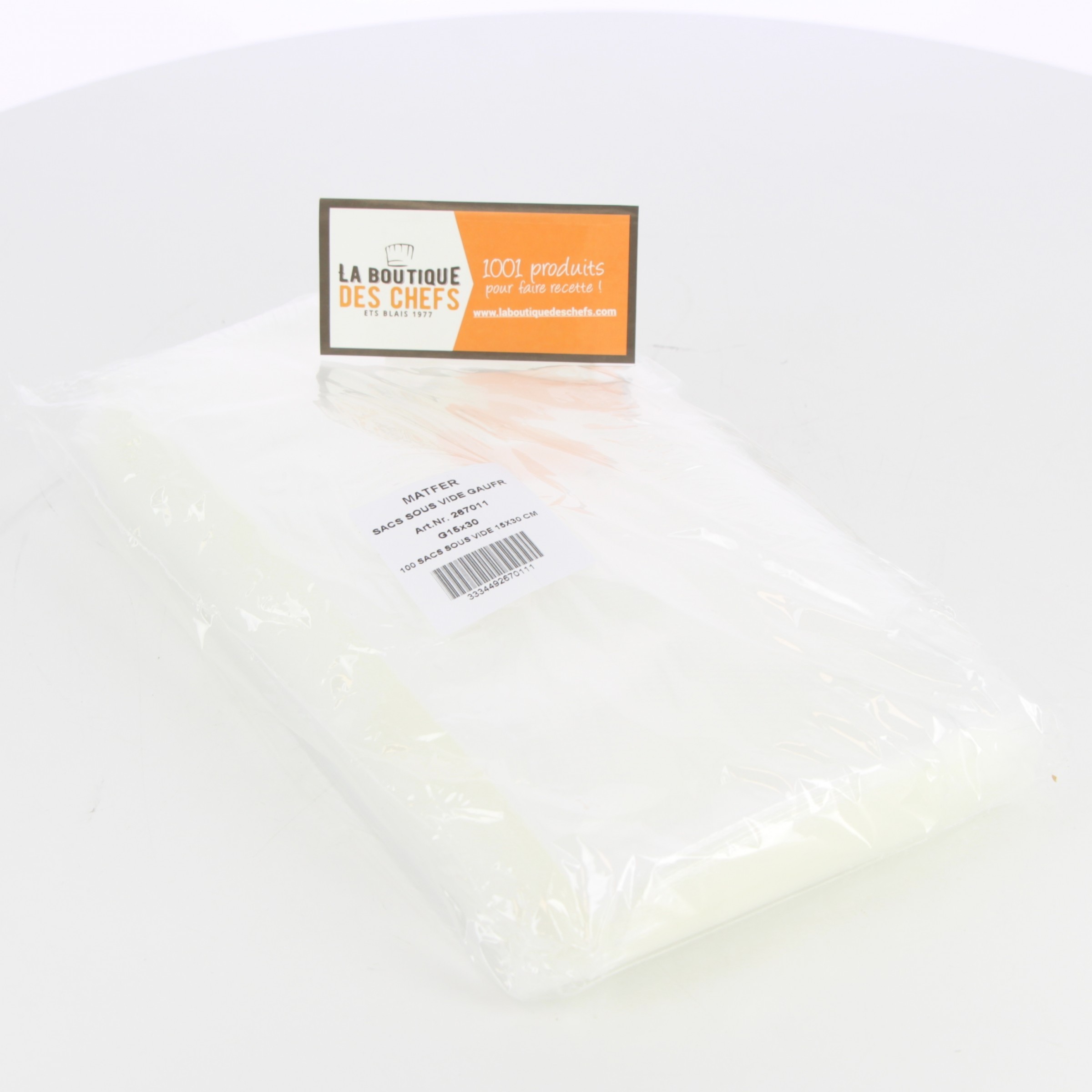 Emballage alimentaire - Sachets sous vide gaufrés 20 x 30 cm (50 sacs) -  Les produits