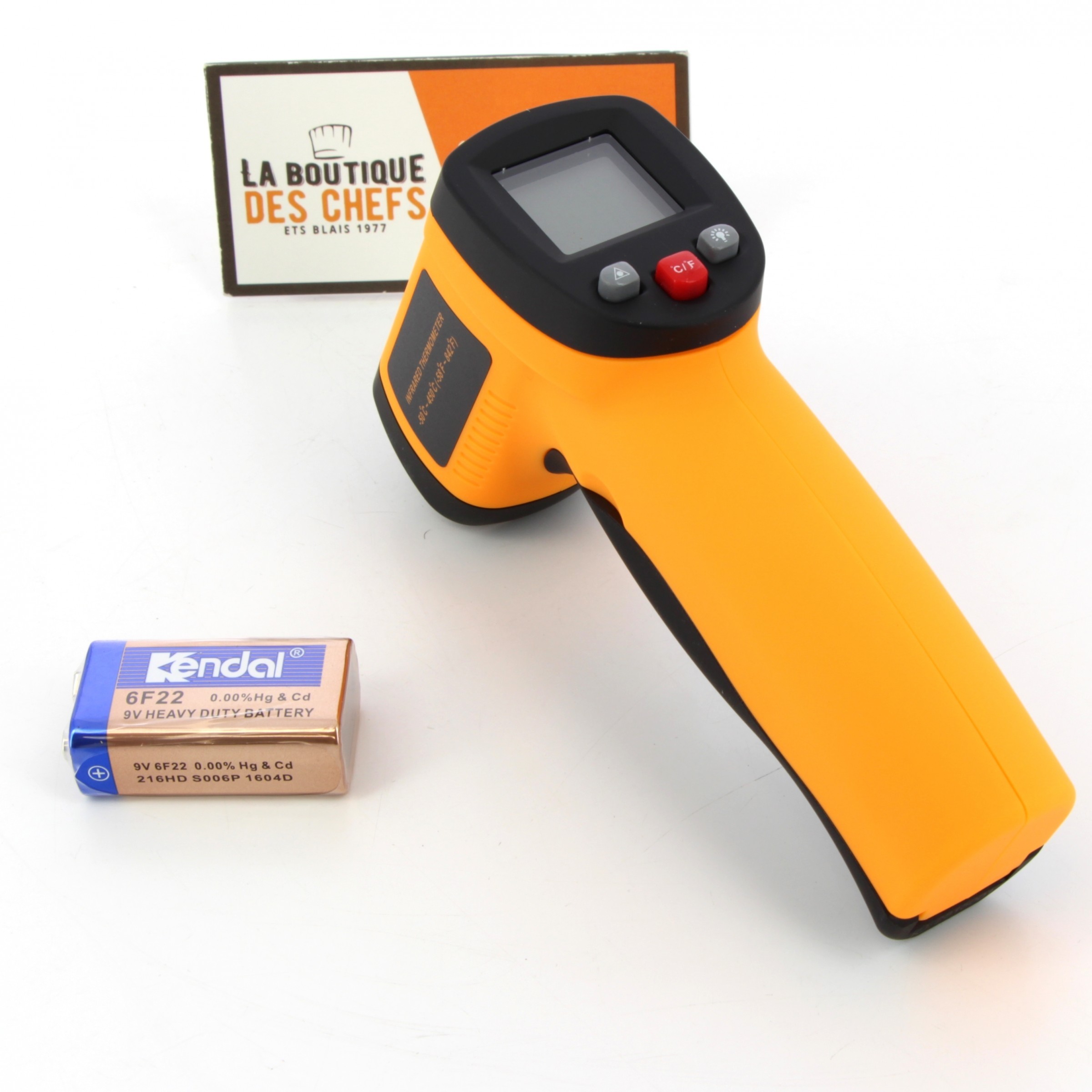 Thermometre Cuisine Infrarouge à visée laser - Travail du Chocolat
