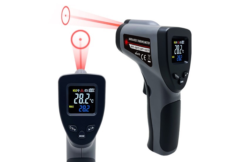Thermomètre Infrarouge à Visée Laser Circulaire de -50 à +500 °C