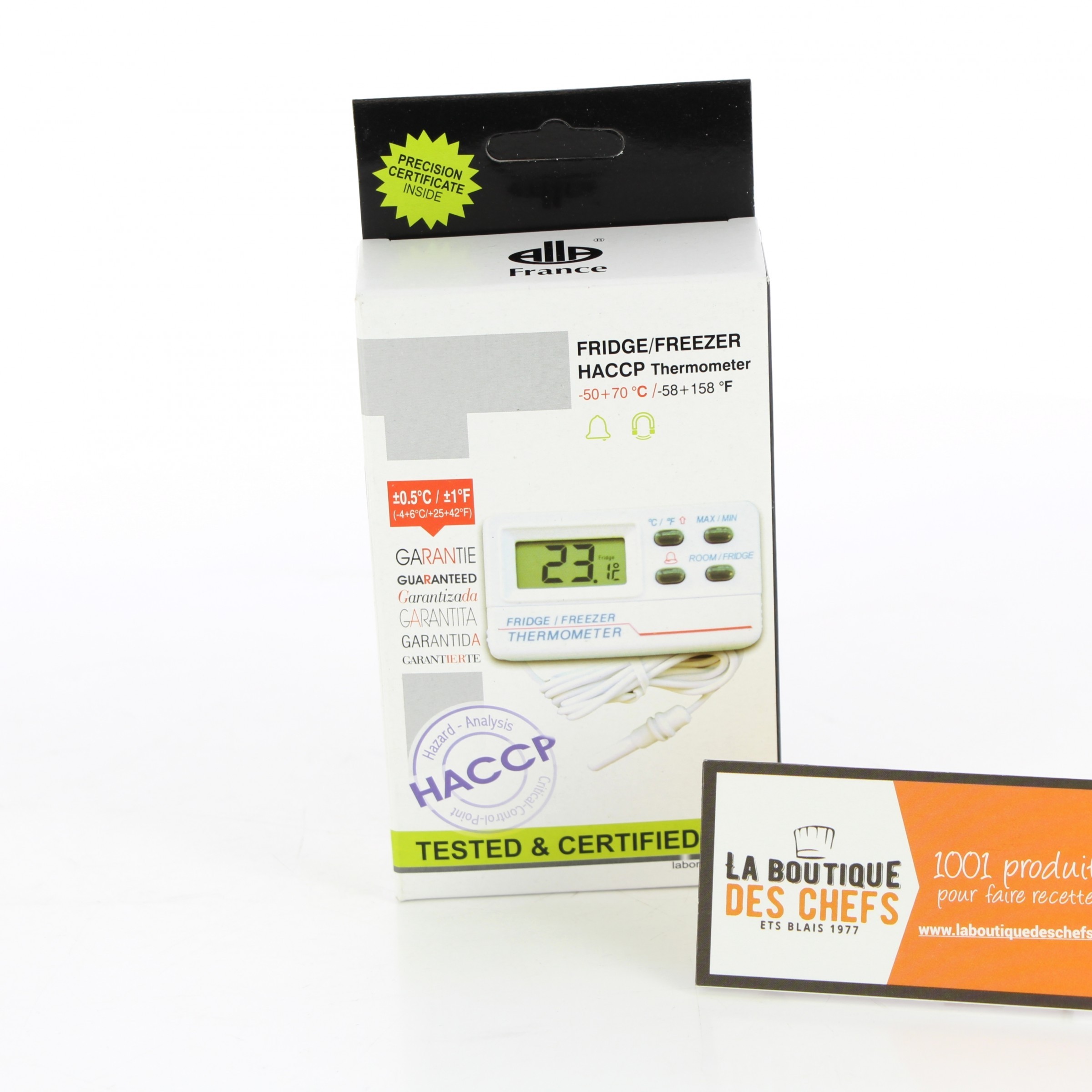 Thermomètre “frigo” électronique à alarme_Matfer 