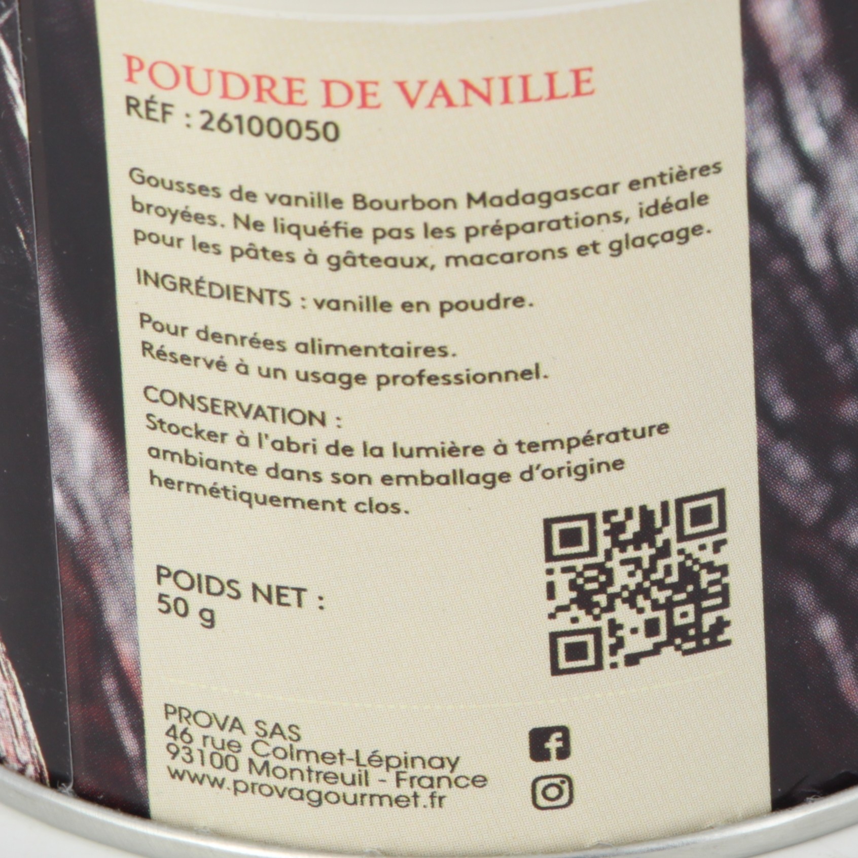 Vanille Tahitensis liquide avec grains 50 cl - Arôme alimentaire