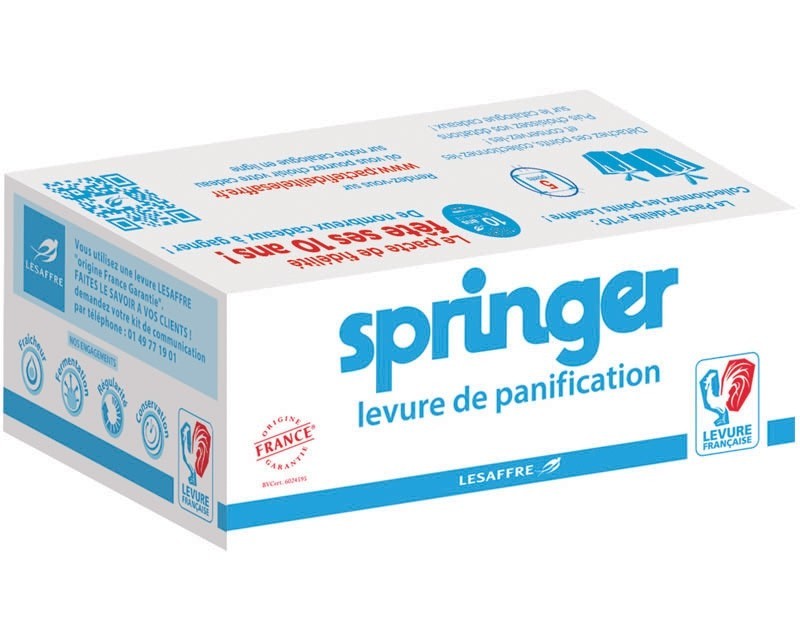 Véritable Levure Fraîche de Boulanger Springer bleue - Lesaffre