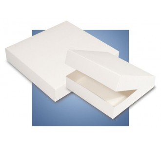 Boîtes pâtissières sans couvercle en carton blanc (x100) - Thiolat