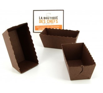Moules cupcake en cartons, ingraissable Ø 5,4 cm - Flo