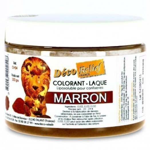 Colorant naturel marron (poudre alimentaire) 50 g - Deco Relief