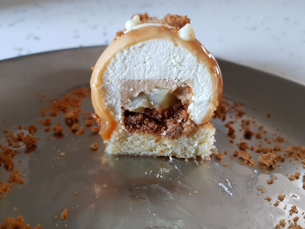 Entremet poire & caramel