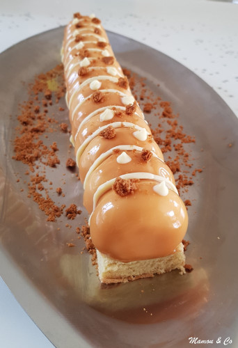 Bûche poire caramel