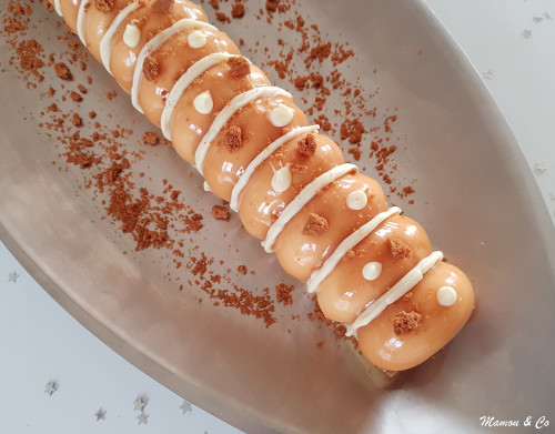 Bûche poire caramel