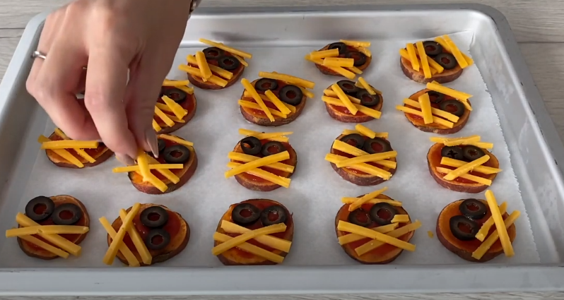 minis pizzas à la patate douce
