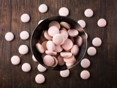 Coques de macarons